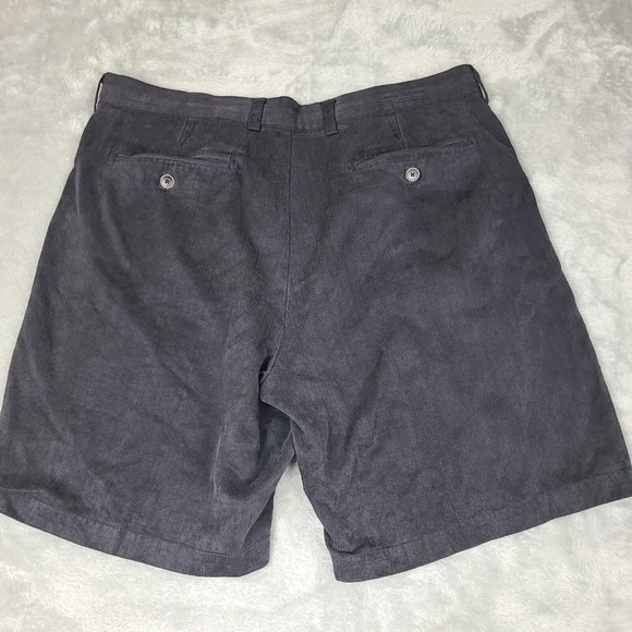 Tommy Bahama Flying‎ Fishbone Men’s Black Shorts Size 38 Silk Blend - Picture 9 of 9